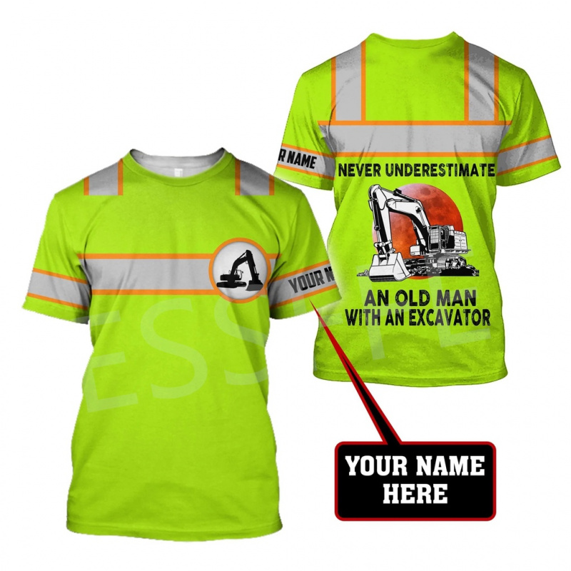 1 Piece Custom Your Picture Te - đánh giá và giá Heavy Equipment Names