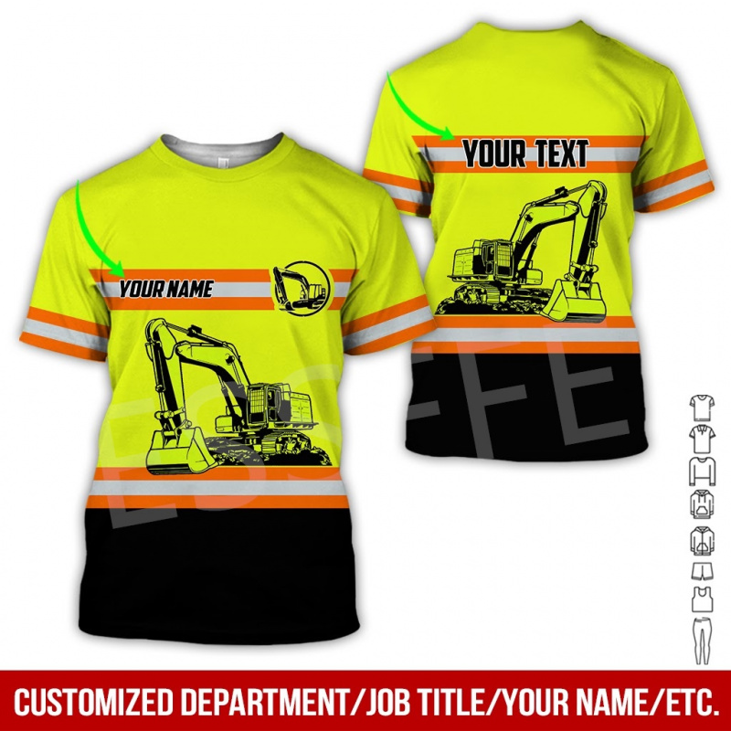 1 Piece Custom Your Picture Te - đánh giá và giá Heavy Equipment Names