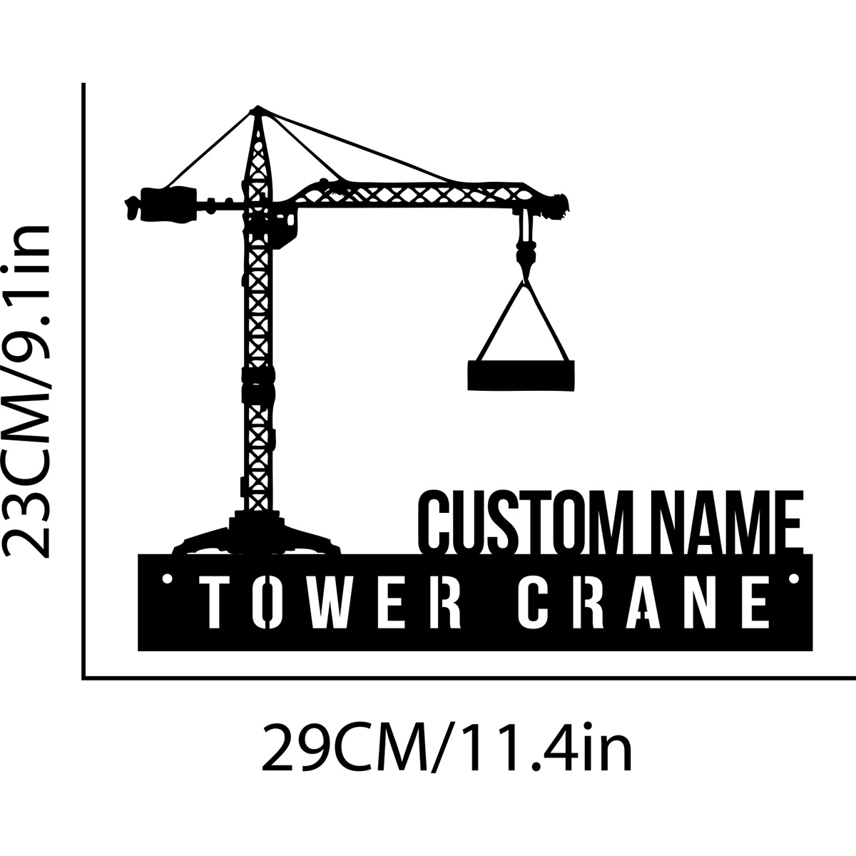 Custom Tower Crane Desk Name P - đánh giá và giá Heavy Equipment Names