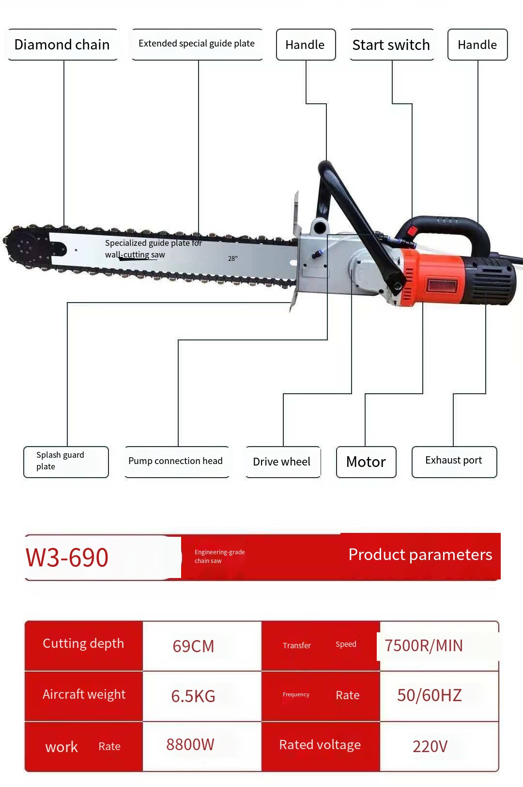 W3-690 New Technology Wet Tile - đánh giá và giá Brick Cutting Saw