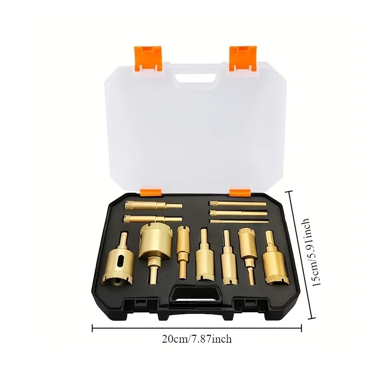 12Pcs Diamond Drill & Hole Saw - đánh giá và giá Brick Cutting Saw
