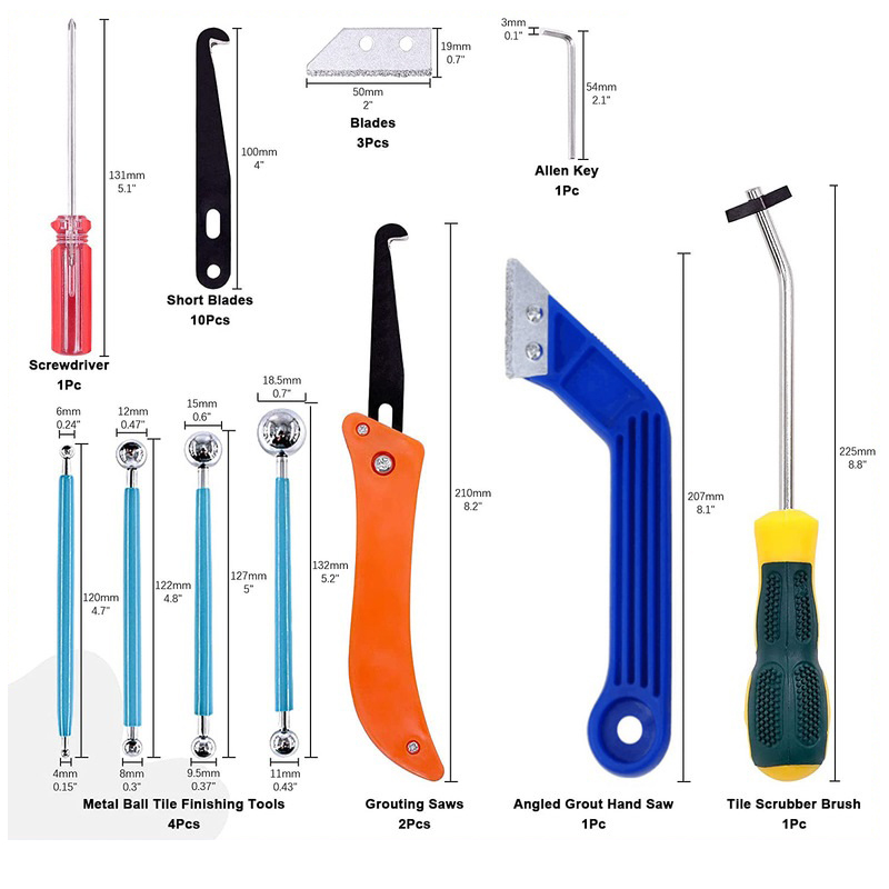 Grout Removal Tools 22 Pcs  Se - đánh giá và giá Brick Cutting Saw