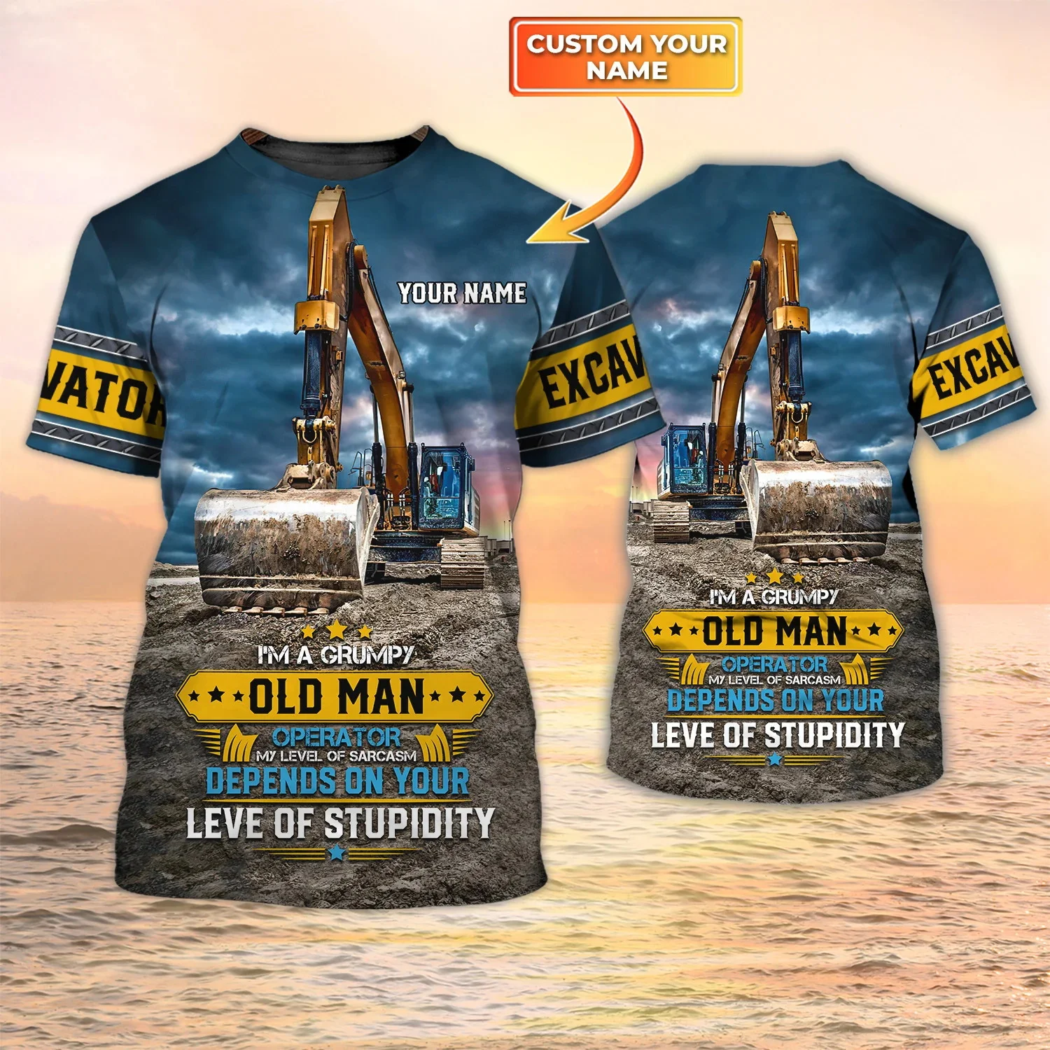 Newest Summer Fashion Men's T- - đánh giá và giá Heavy Equipment Names