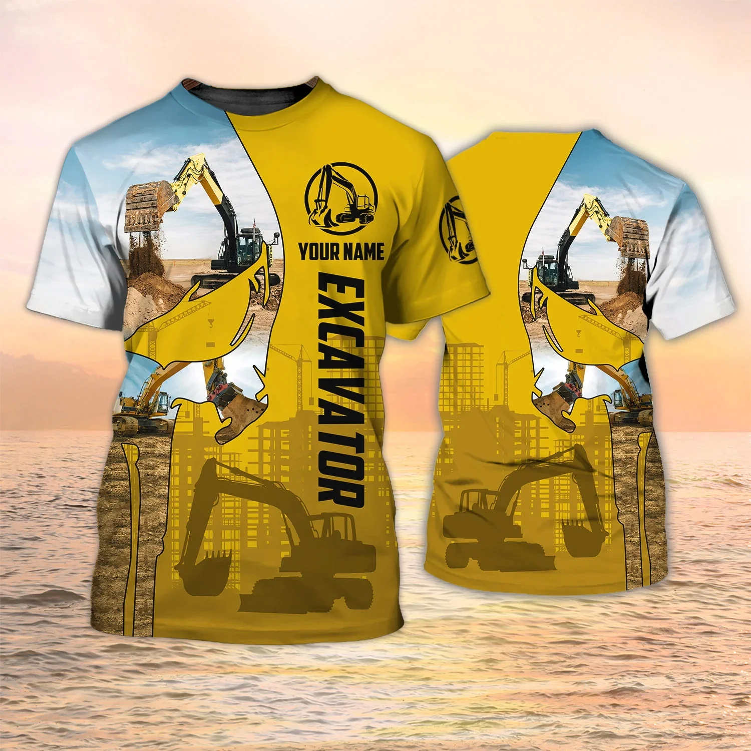 Newest Summer Fashion Men's T- - đánh giá và giá Heavy Equipment Names
