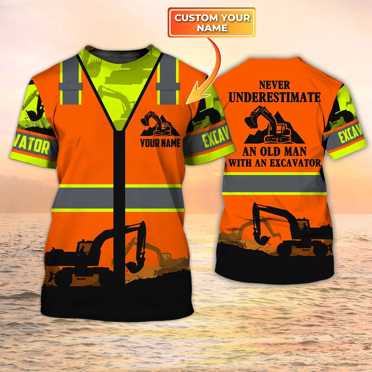 Newest Summer Fashion Men's T- - đánh giá và giá Heavy Equipment Names